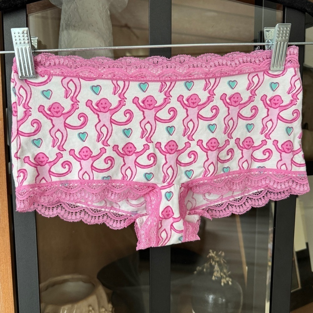 Roller Rabbit Icon Bikini underwear panties lace monkeys cotton modal teen